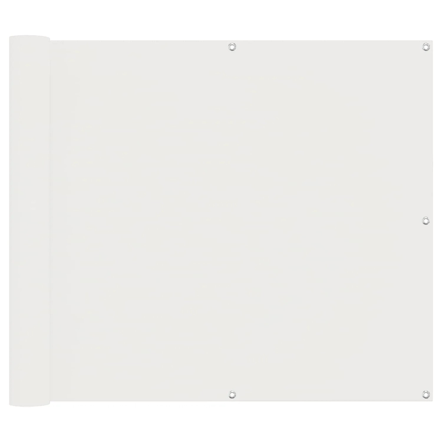vidaXL Balkonsichtschutz Weiß 100 x 500 cm Oxford-Stoff 42030604