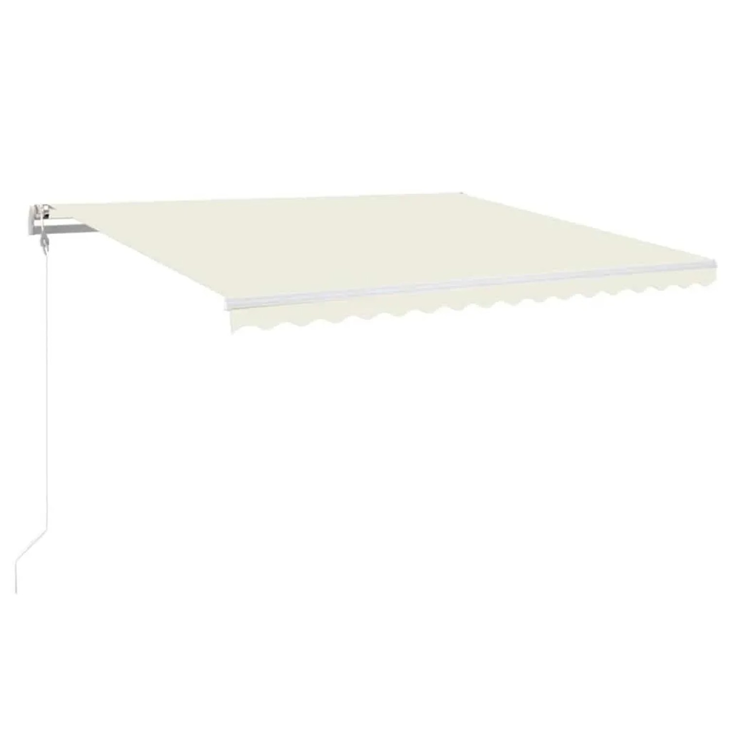 vidaXL Automatische Markise mit LED & Windsensor 450x350 cm Creme 3069012