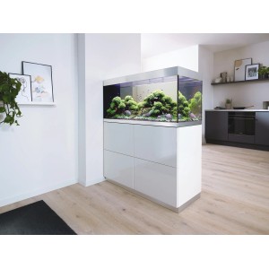 Oase Aquarium-Set HighLine Raumteiler Weißglas 300 Weiß 300 l