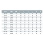 Tabelle mit Maßen für Cepex PP-PE Winkel Verschraubung 90°.