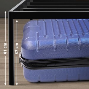 DELUKE Metallbett RUKIM Metall Schwarz 140x200x41cm Bett 180x200 Bettrahmen Metall Doppelbett