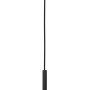 Schwarze Eglo Pendelleuchte Romazzina mit Lampenschirm aus Metallstreifen, 40W. Moderne Hängelampe für Wohnbereich.