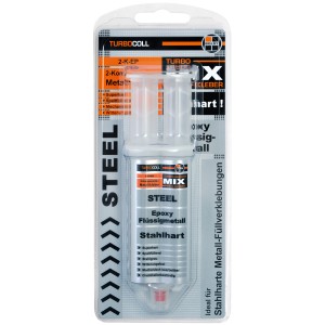 Boldt 2-K-Epoxykleber Steel, 16g, für Lack- und Karosseriereparatur. Metall-Füllkleber, schnellhärtend.