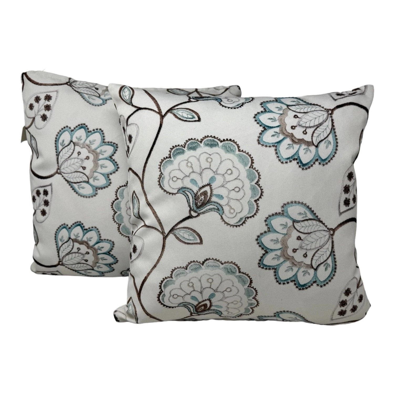 Jet-Line Outdoor Dekokissen 2er Set Blüten Creme/Bunt 40 x 40 cm günstig online kaufen