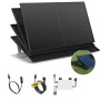 Solakon Balkonkraftwerk 2000W Solaranlage mit Gartenhalterung Steckerfertig Komplettset Photovoltaik 800W Kabellänge 10m