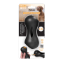 Zeus ChewChasers Treat Peanut Hundespielzeug, schwarz, 14 cm, für Intelligenzspiele mit Leckerli.