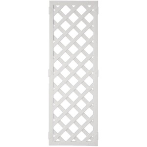 Weißes Kunststoff-Rankgitter Lightline, 60x180 cm, für Sichtschutz und Pflanzenstütze im Garten.
