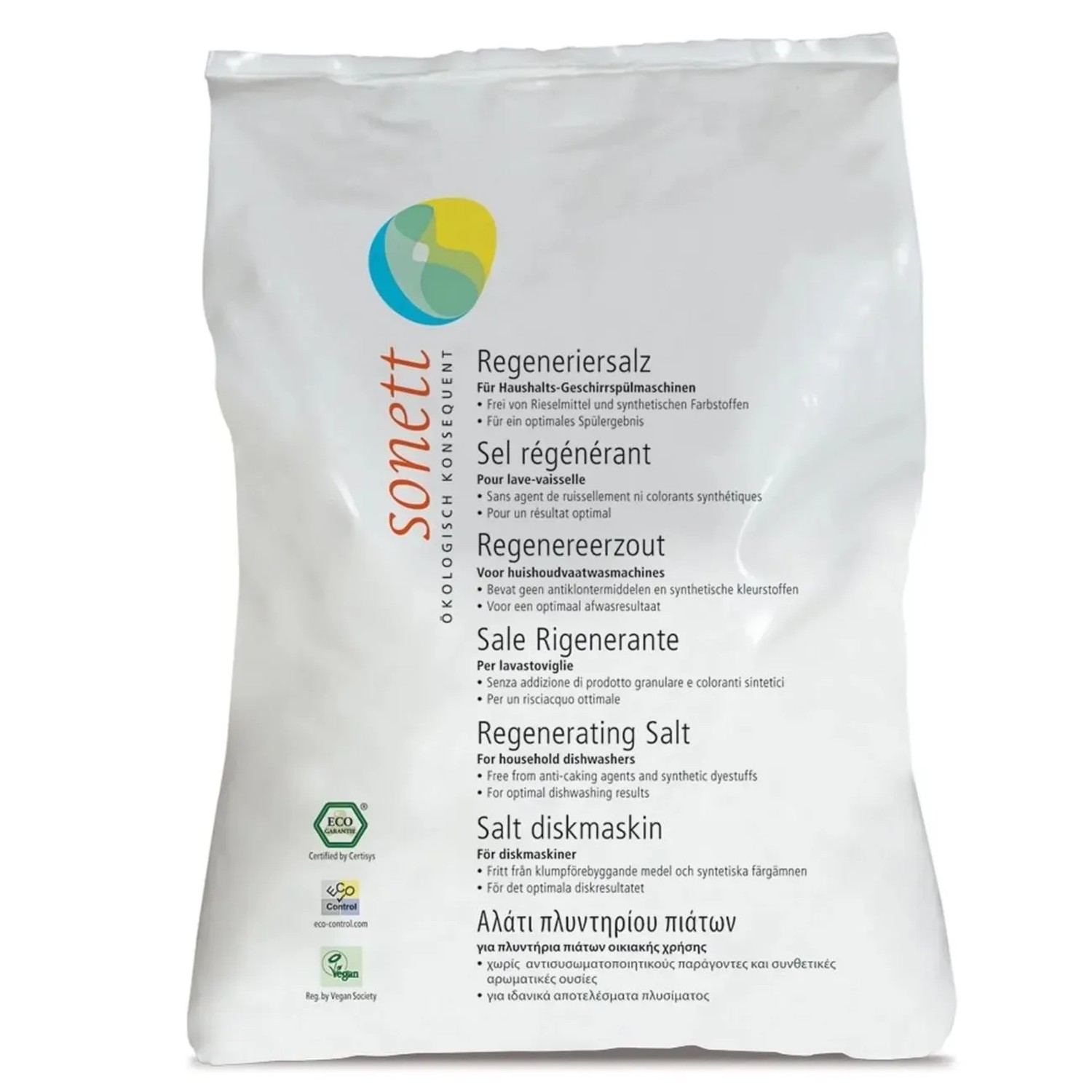 Sonett Regeneriersalz 2 X 2 kg für Geschirrspülmaschinen