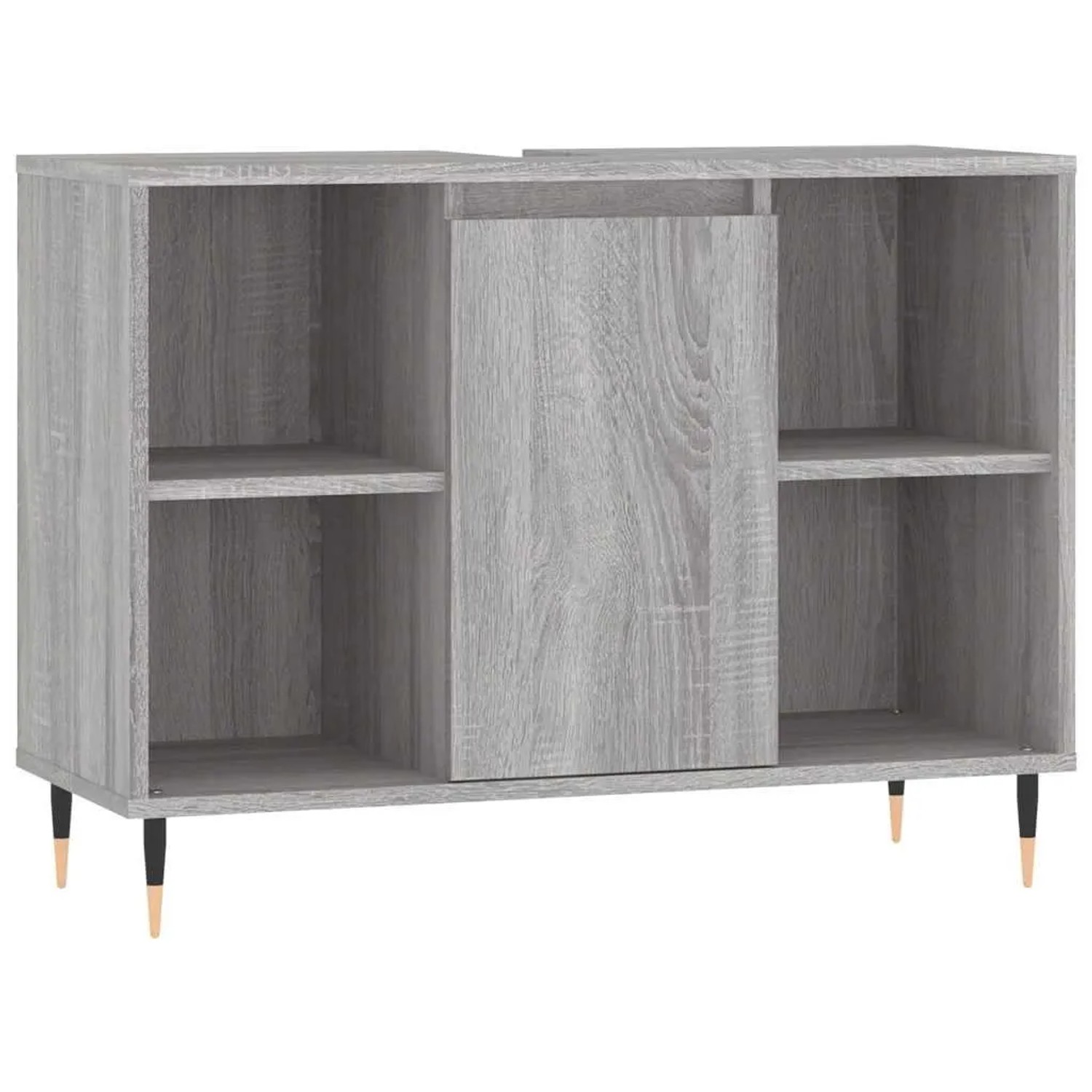 vidaXL Badschrank Grau Sonoma 80x33x60 cm Holzwerkstoff 831626