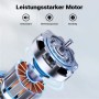 Detailansicht des leistungsstarken Motors der Wiltec Tauchpumpe, geräuscharm, mit Überhitzungsschutz und beständig.