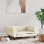 vidaXL Hundebett Creme 70x45x30 cm Samt 171830_2