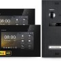 Balter EVO-HD Video-Türsprechanlage mit 2 Monitoren und Türstation in Schwarz.