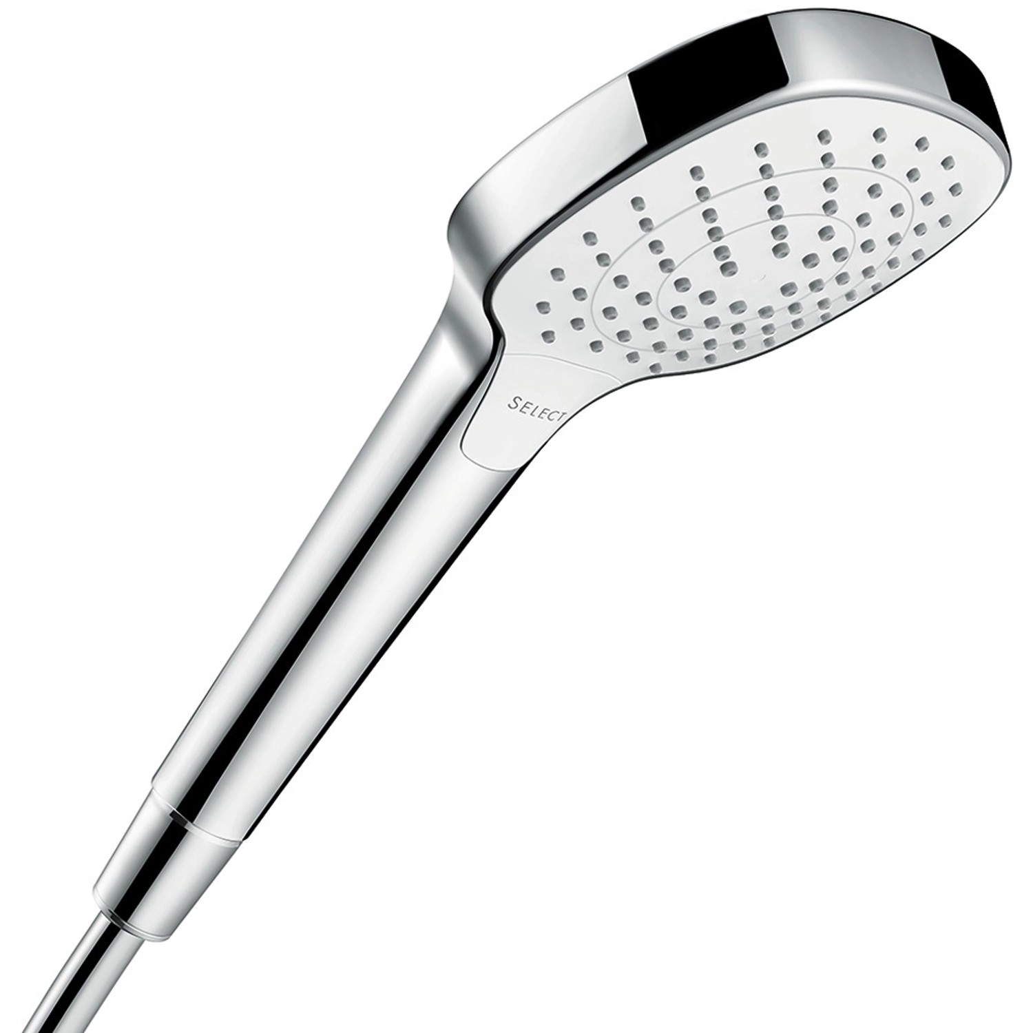 Hansgrohe Handbrause Croma Select E Vario mit 3 Strahlarten Weiß-Chrom