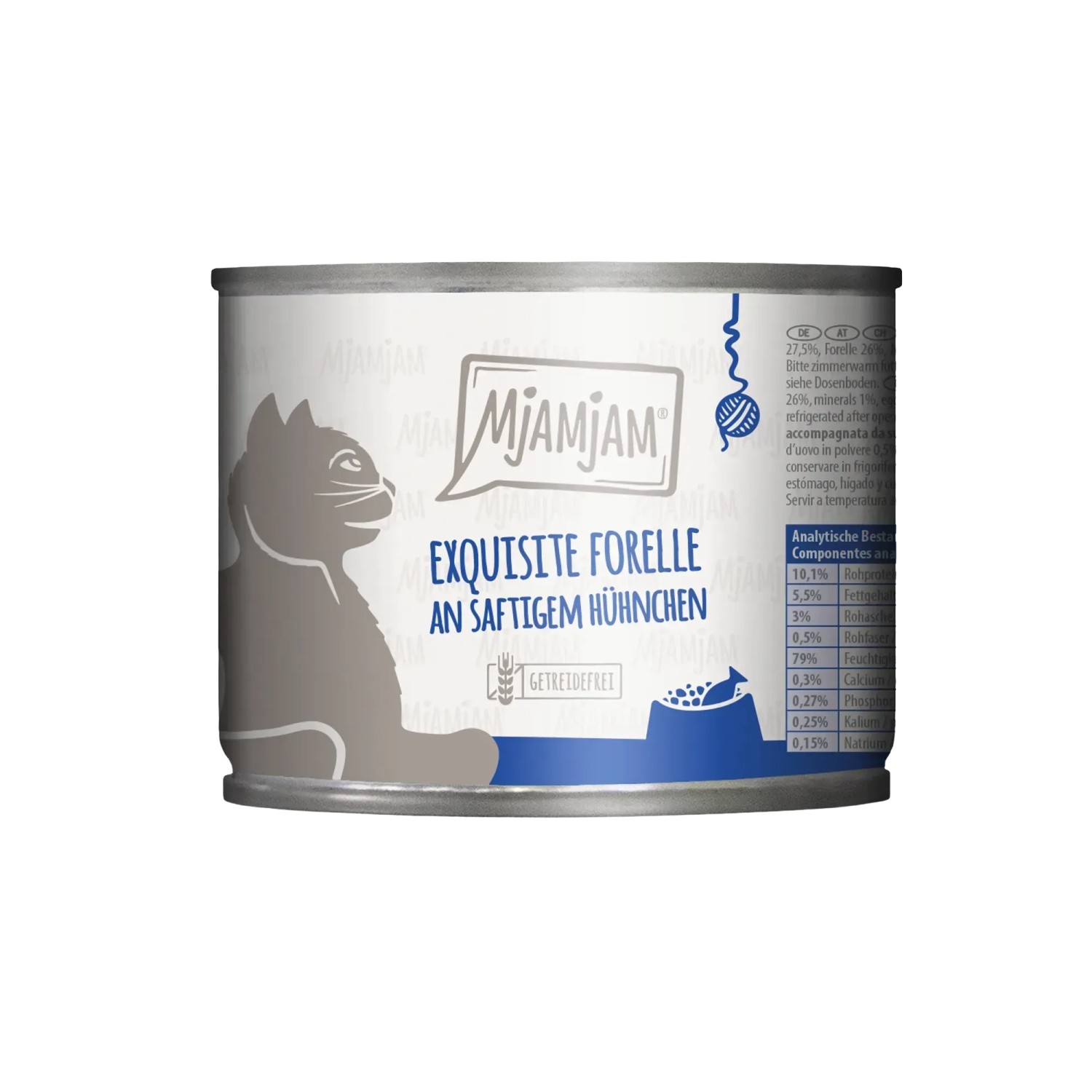Mjamjam Katzen-Nassfutter Exquisite Forelle an Saftigem Hühnchen 200 g
