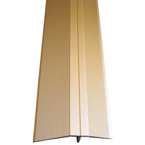 Messingfarbenes Ausgleichsprofil (1000 mm) für Laminat & Parkett, Clip-System.