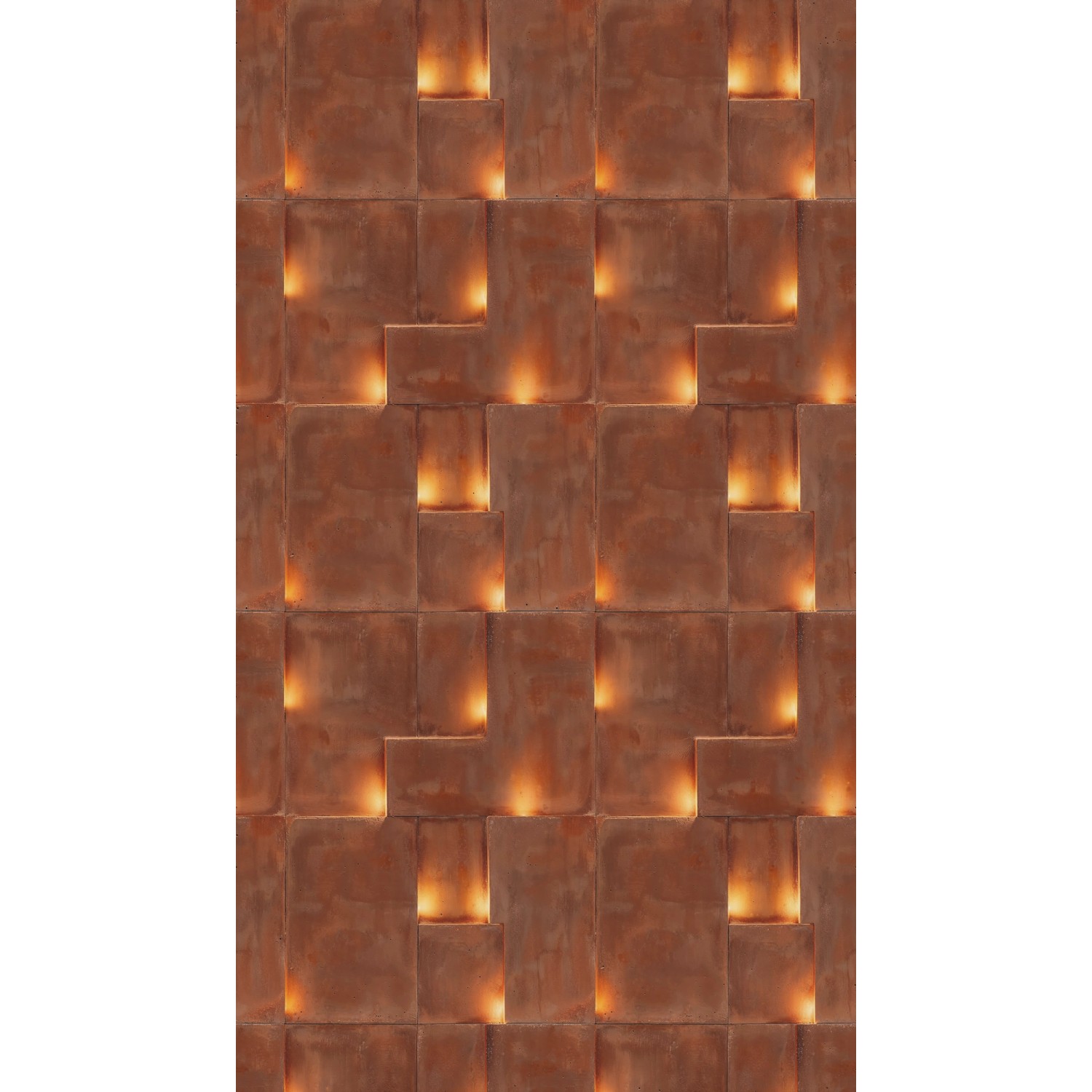 A.S. Creation Fototapete Abstrakt Grafik 1,59 m x 2,8 m Rot-Orange FSC® günstig online kaufen