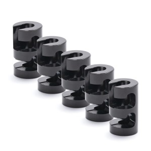 Orion Lightstyle Deckenpin, 5er Set, schwarz, mit Kabelführungen zur Lampen- und Leuchtenbefestigung.