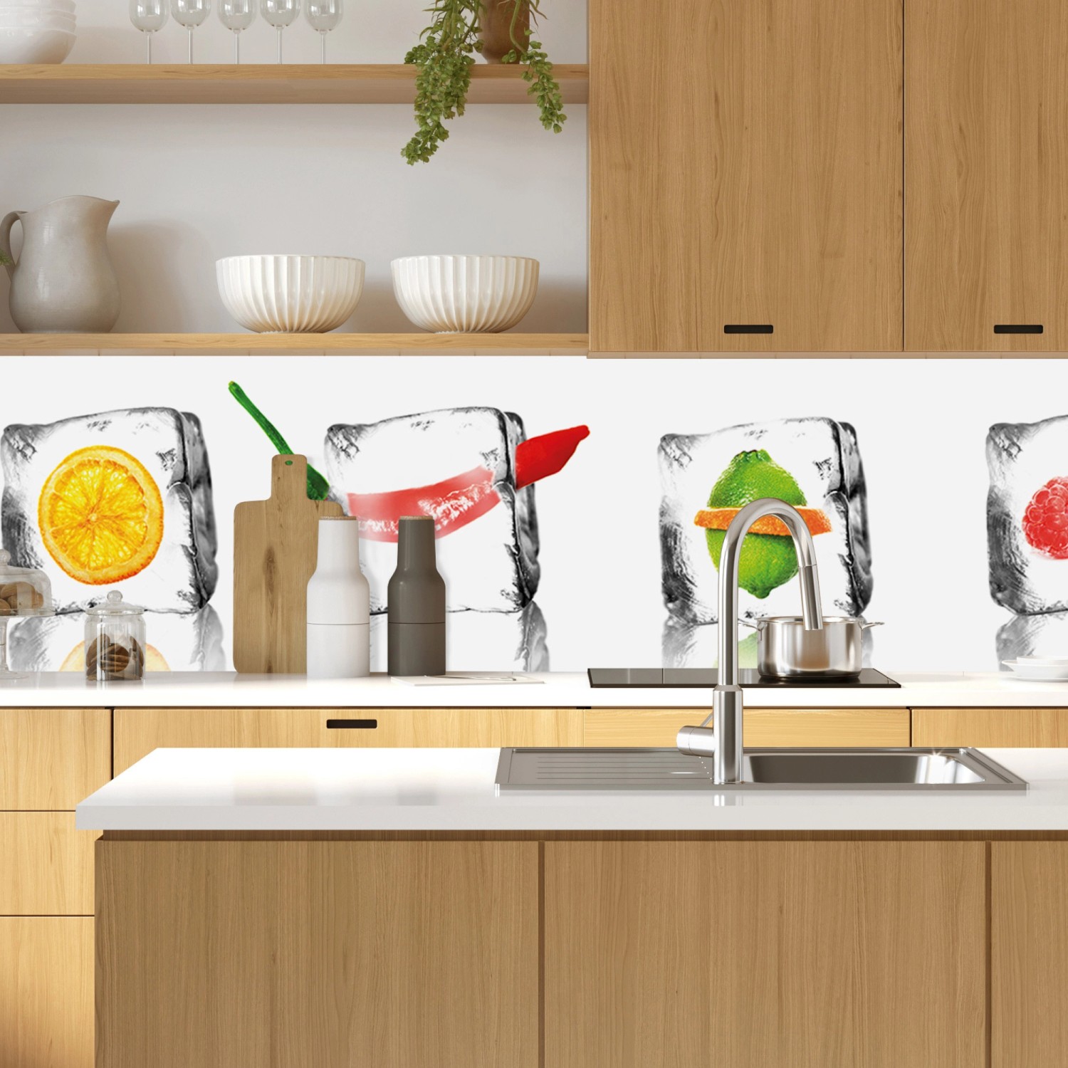 MySpotti Küchenrückwand Profix Cucina Eisfrüchte 160 x 60 cm ...