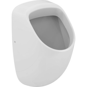 Weißes Ideal Standard Connect Absaugeurinal aus Kristallporzellan.