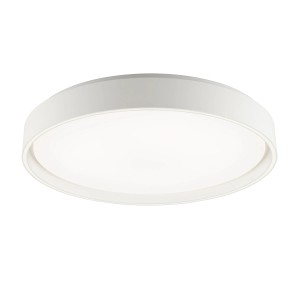 Weiße, runde LED-Deckenleuchte Mona mit RGB & CCT Funktion, Ø 49 cm.
