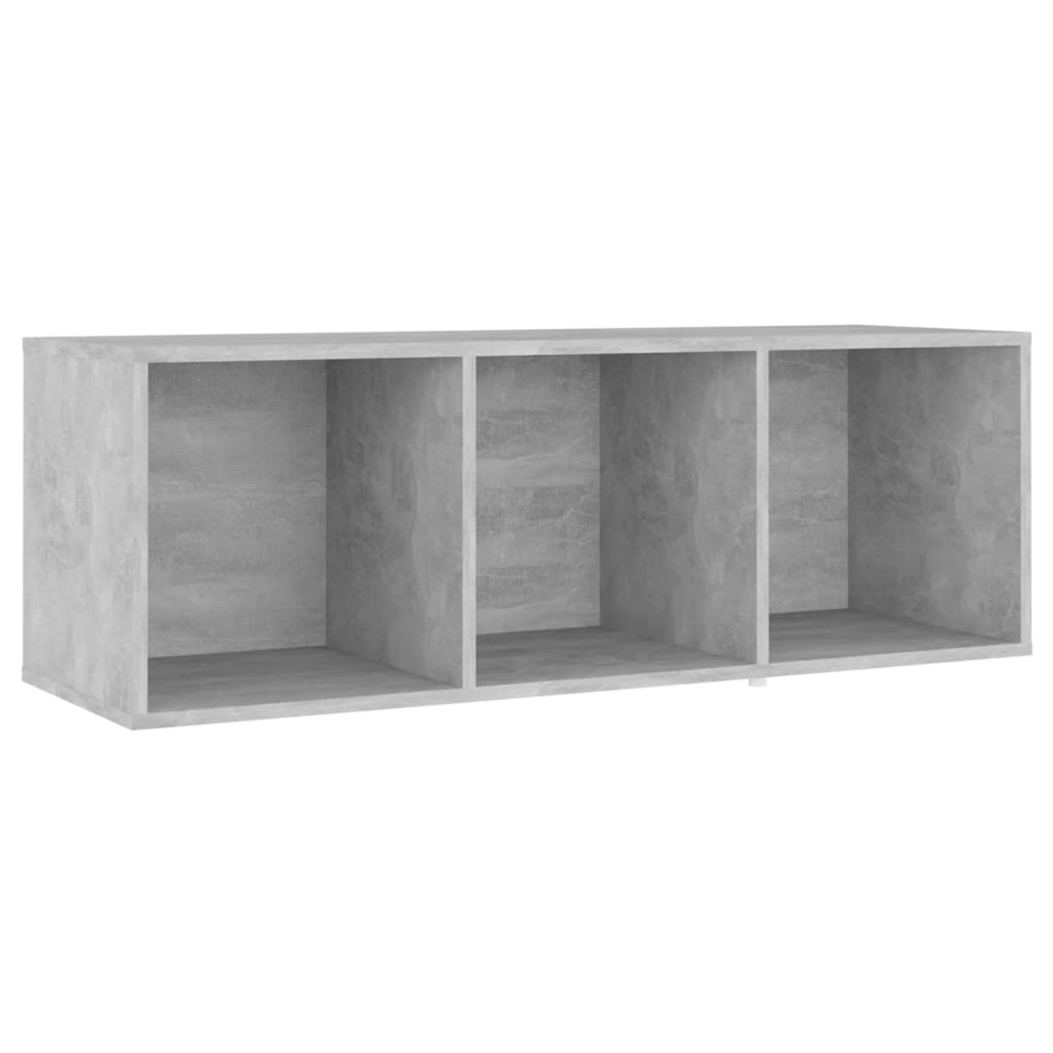 vidaXL TV-Schrank Betongrau 107x35x37 cm Holzwerkstoff 805538