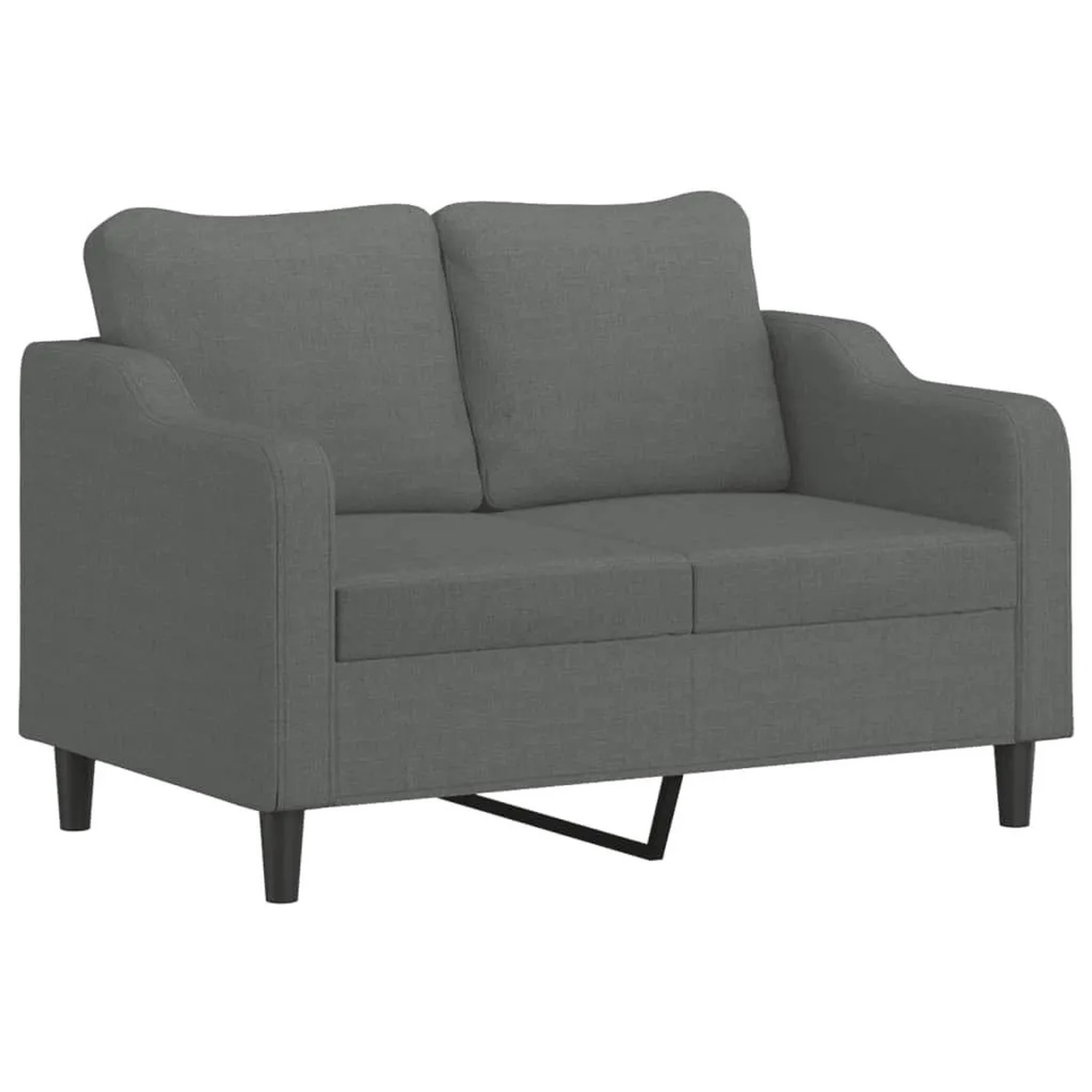 vidaXL 2-Sitzer-Sofa Dunkelgrau 120 cm Stoff 359352 günstig online kaufen