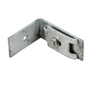 Verzinkter Galaflor Winkel Mattenverbinder 100x70mm aus Metall zur Befestigung von Doppelstabmatten an Wänden, inkl. Schraube.
