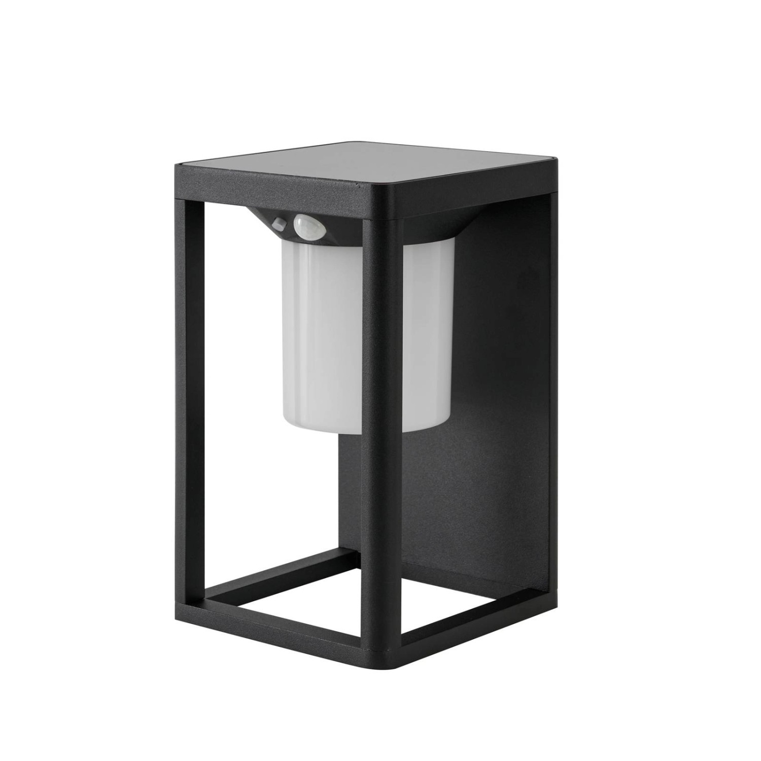 Lucande LED Solarleuchte Außen Tilena 10020302 mit Bewegungsmelder Spritzwassergeschützt Modern in Schwarz aus Aluminium