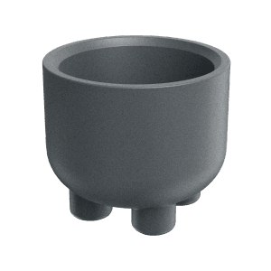 Prosperplast Blumentopf Molta Round Foot Ø 60 cm x 50 cm Granit