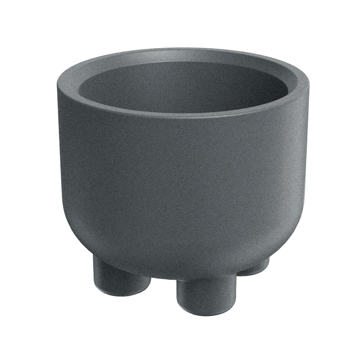 Prosperplast Blumentopf Molta Round Foot Ø 60 cm x 50 cm Granit