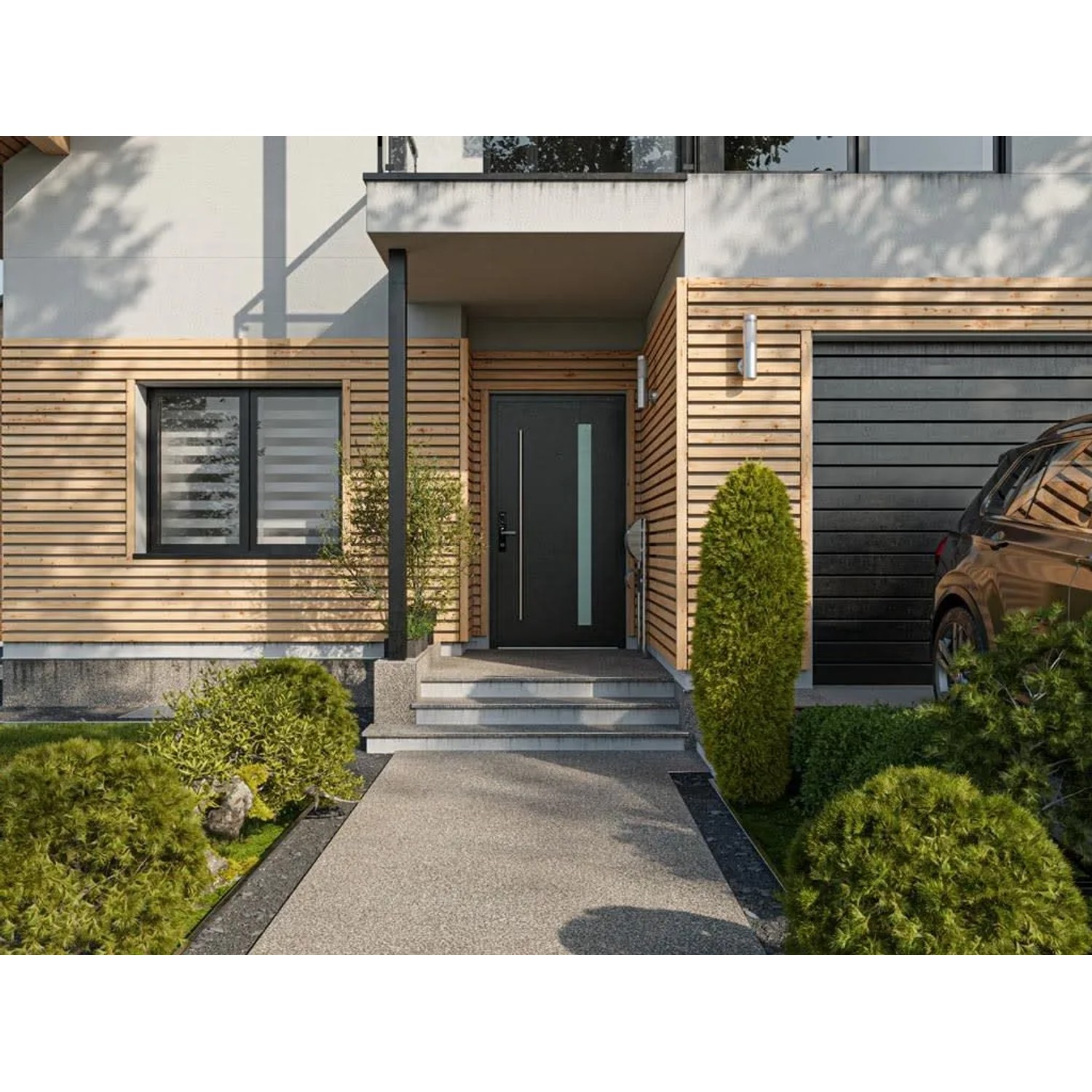 Woodtex Fassadenverkleidung Europäische Lärche Rhombusprofil 400 cm Lang