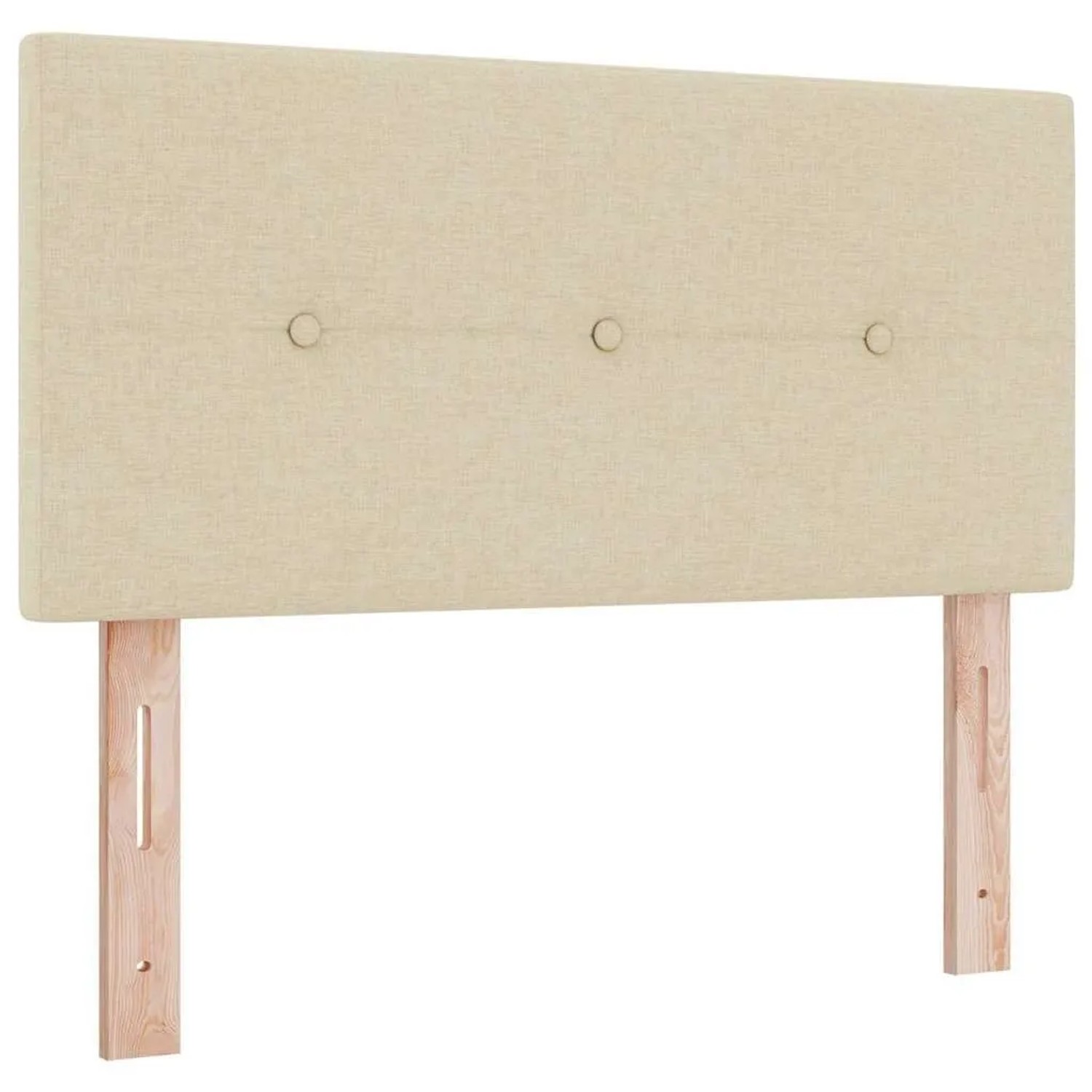 vidaXL Kopfteil mit Kopfteil Creme 90 cm Kunstleder 42007129