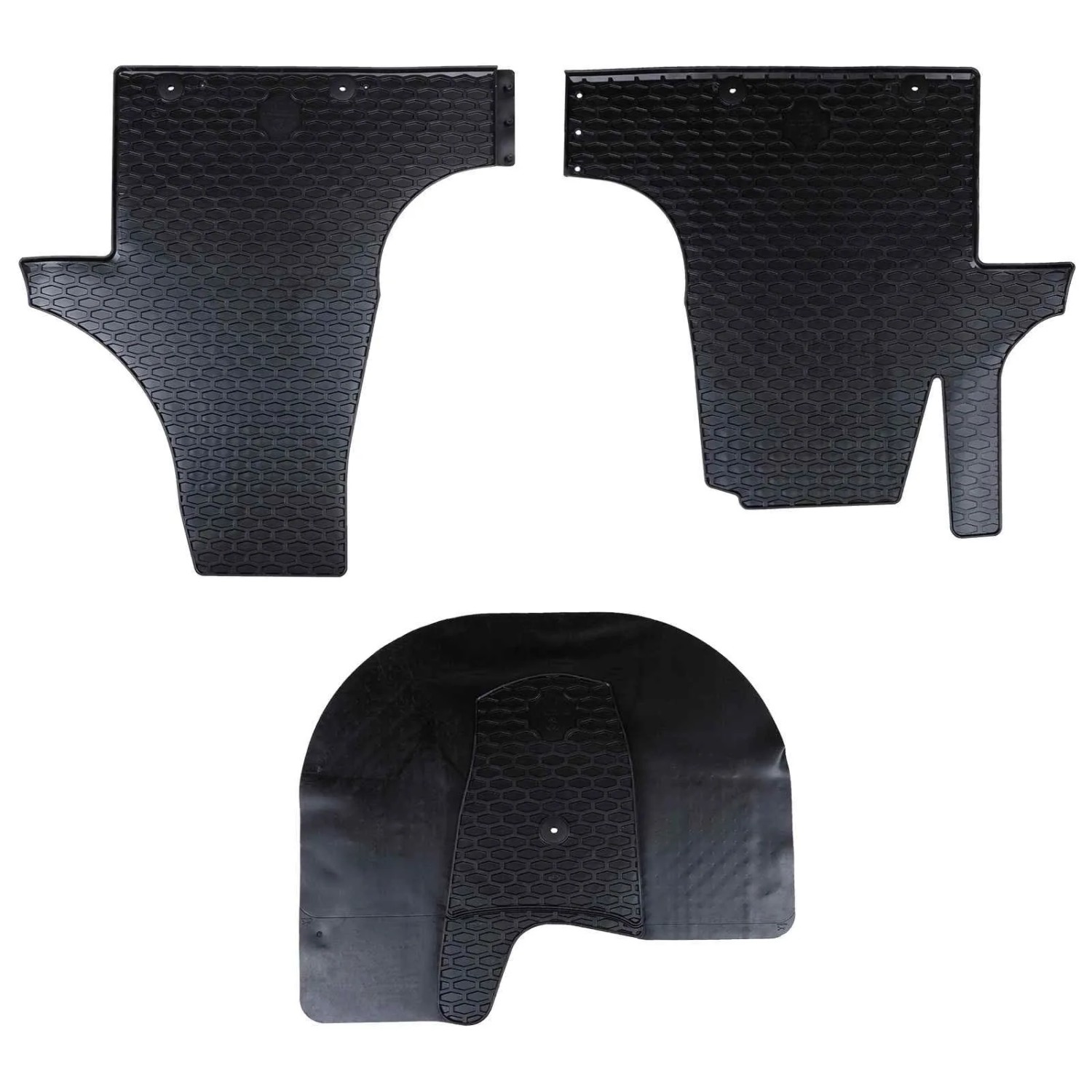 vidaXL Autofußmatte 3-Tlg Schwarz Geeignet für VW T5 2010-2015 Gummi 42029102
