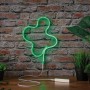 Grüner Paulmann LED Strip Neon Colorflex USB, 1 m, 4,5 W, an Backsteinwand.