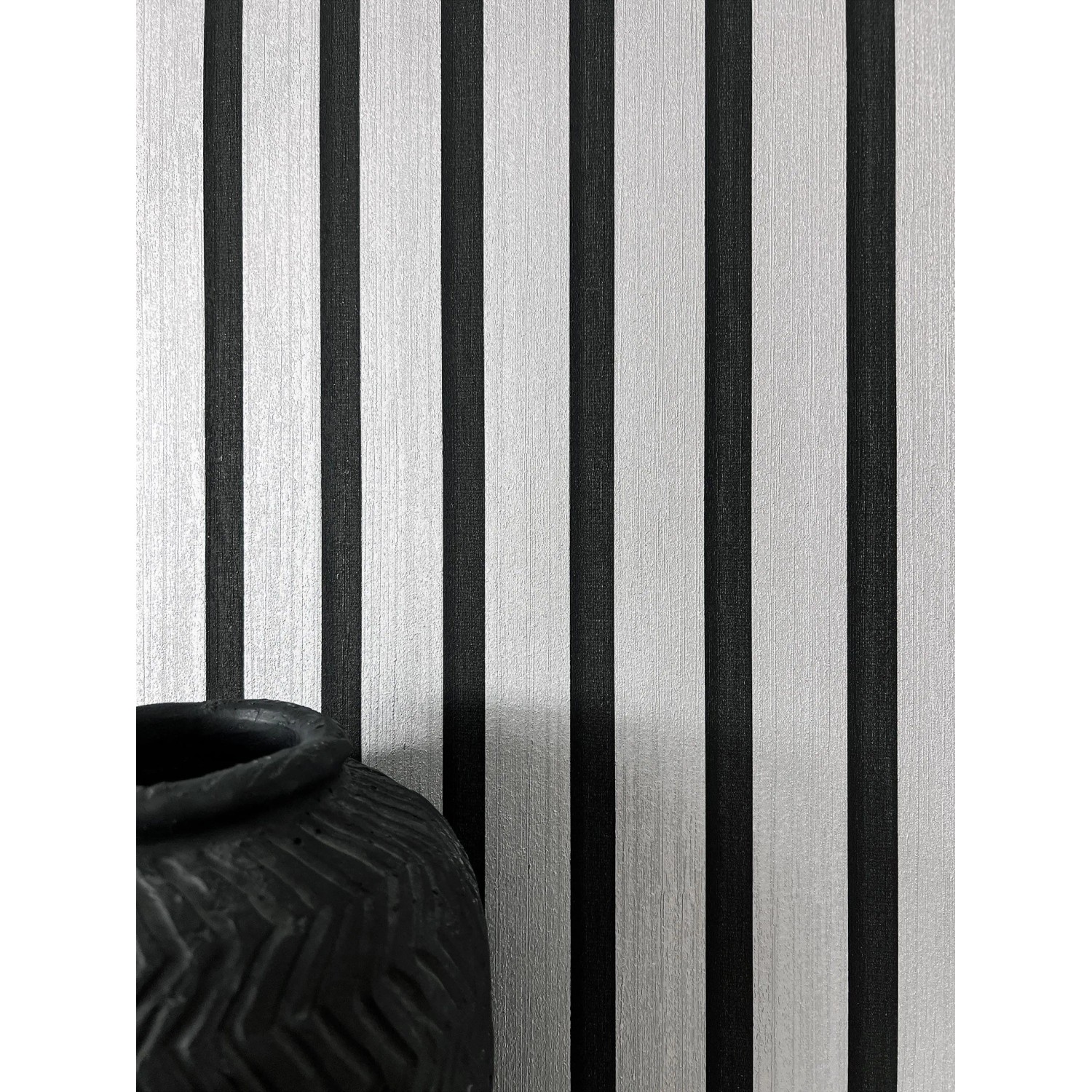 Newroom Vliestapete Berrin Silber Holzpaneele Modern Strukturiert FSC®_2
