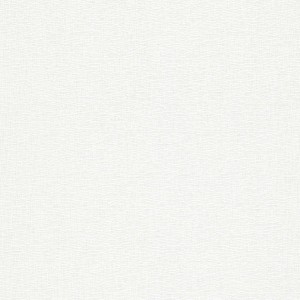 Weiße, überstreichbare Vliestapete in Textiloptik mit feiner Struktur für Wandgestaltung.
