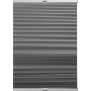 Graues Schöner Wohnen Thermo-Wabenplissee Sina, 40x130 cm, für Fenster, mit thermobeschichteter Innenseite.
