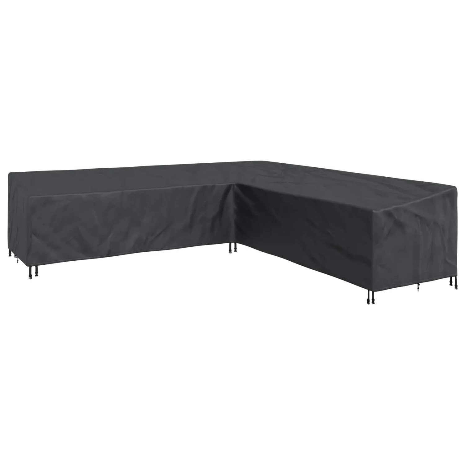 vidaXL Möbelbezug Schwarz 325 x 325 x 80 cm 210D Oxford Stoff 4105672 günstig online kaufen