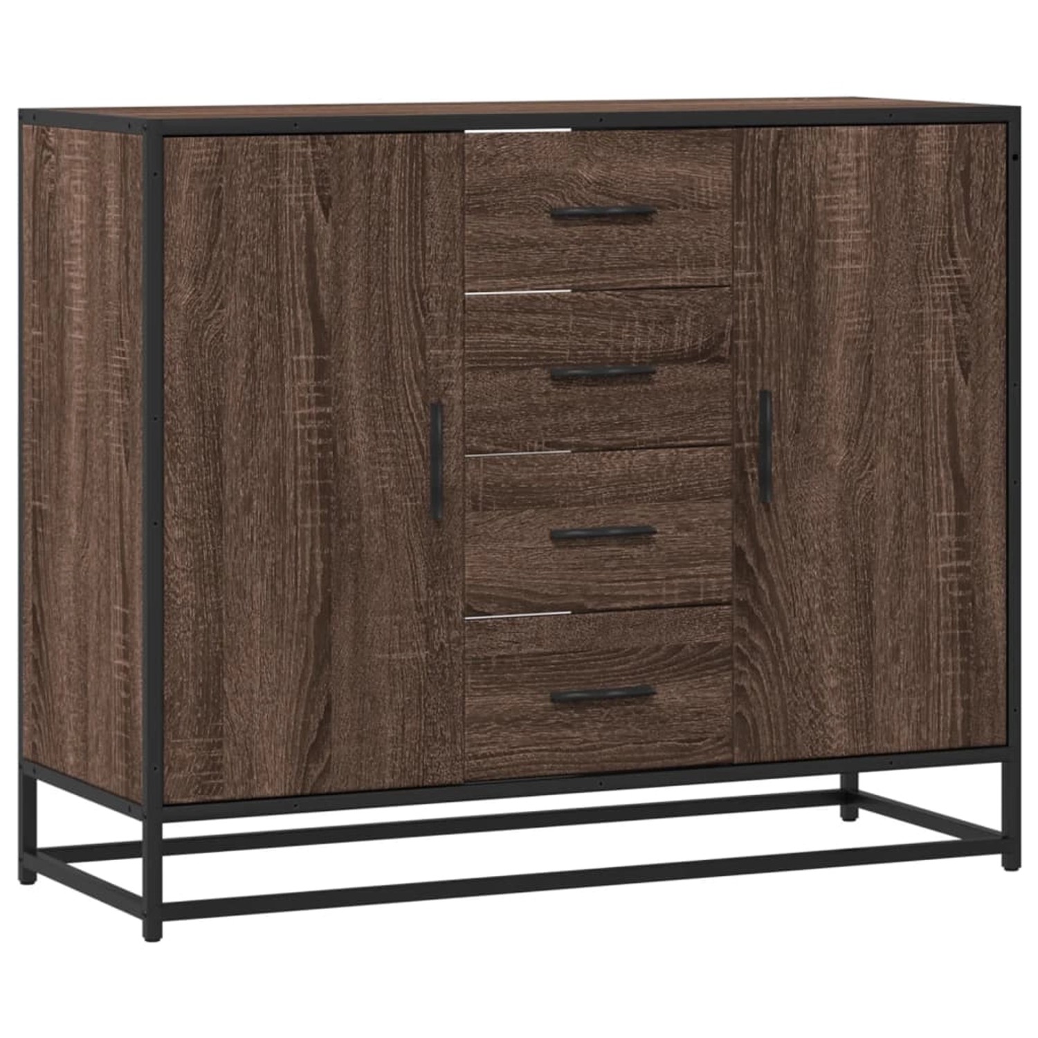 vidaXL Sideboard Braun Eichen-Optik 92x35x76 cm Holzwerkstoff 3300829 günstig online kaufen