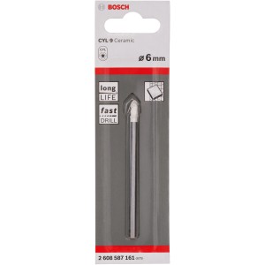 Bosch Fliesenbohrer CYL-9 Ceramic, 6 mm, für präzise Bohrungen in Fliesen.