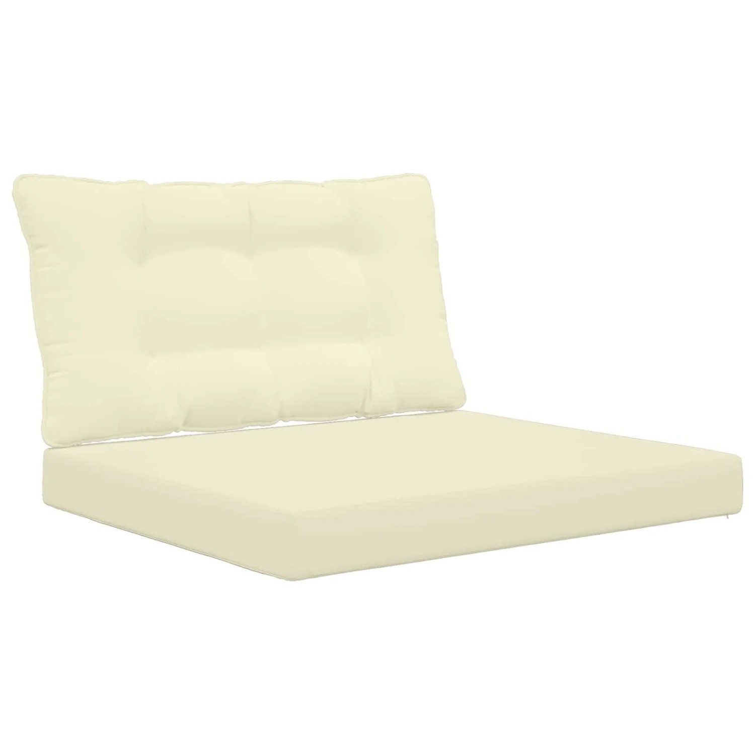 vidaXL Sofakissen für Draußen 2-Tlg Creme Polyester 900899