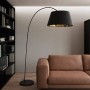 Lindby Stehlampe Bogenleuchte Esti 9624456 Modern in Schwarz aus Textil 1-flammig E27 Wohnzimmerleuchte_4