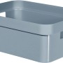 Curver Infinity Box, 26,6x35,6x13,6 cm, hellblaue Aufbewahrungsbox mit Griffen.
