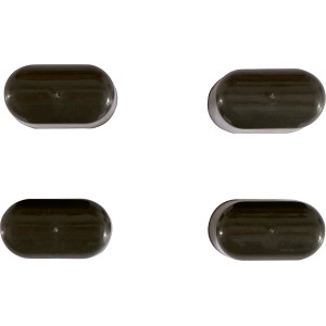 Fußkappen (4 Stück) für Sacramento II Gartenbank, Kunststoff, Ersatzteil.