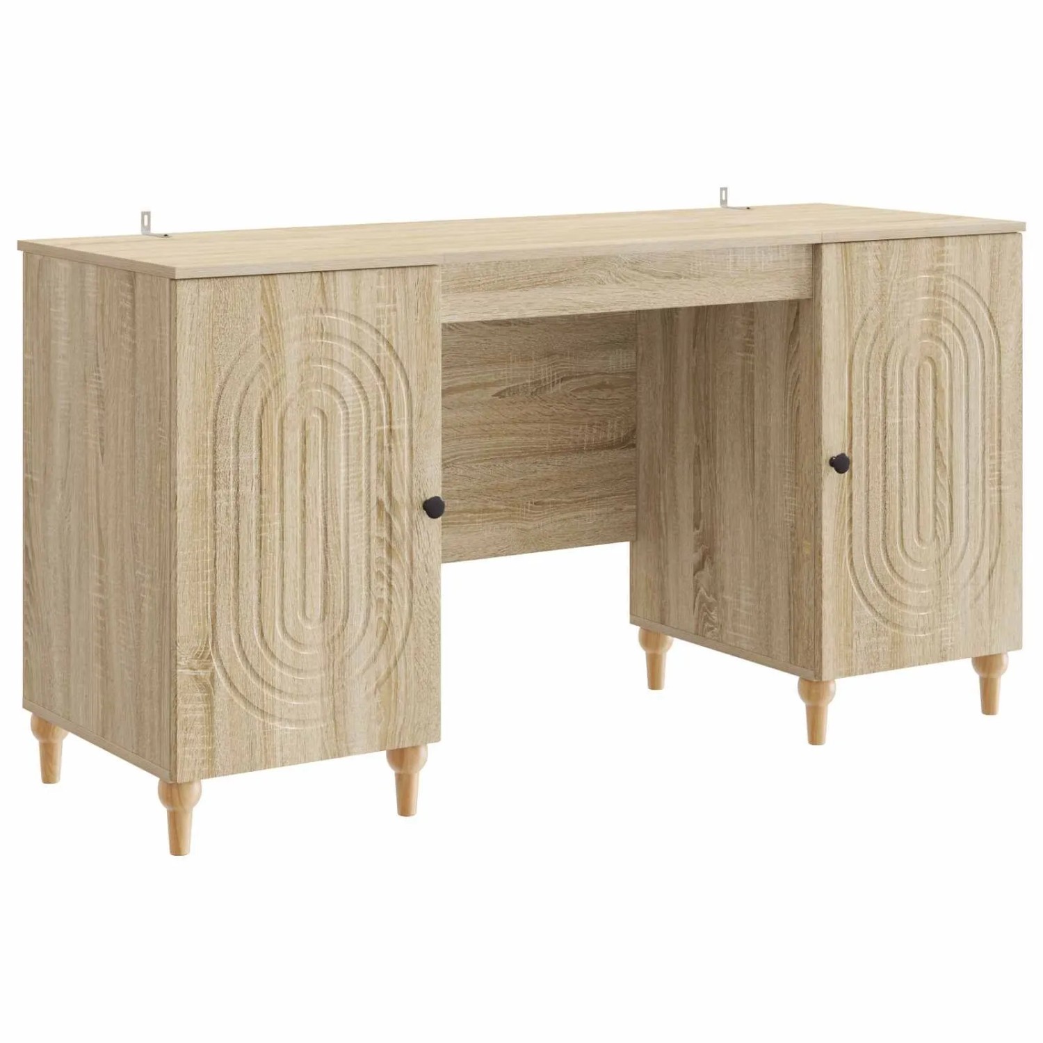 vidaXL Schreibtisch mit Regal Sonoma 142,5 x 50 x 75 cm Holzwerkstoff 3414578