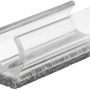 Wagner Klemmschalengleiter EH 0691, transparent, für 1,6 cm Rundrohre, 4er-Set.