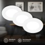 3er Set Briloner LED Einbaustrahler, neutralweiß, flaches Design.