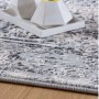 Grauer Kurzflor Teppich (120x170 cm) im Used-Look mit modernem 3D Effekt.
