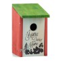 Relaxdays Nistkasten Tannenholz Stahl Rot Aufklappbar Home-Tweet-Home-Aufschrift 22 cm x 12 cm x 15 cm 0,5 kg