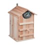 Relaxdays Eulen Nistkasten Tannenholz Natur Wetterbeständig Aufklappbar 38,5 x 25 x 28 cm 1,3 kg